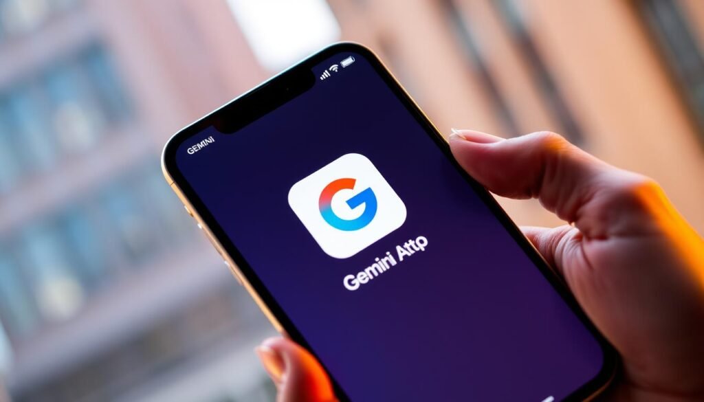 Gemini app on iOS